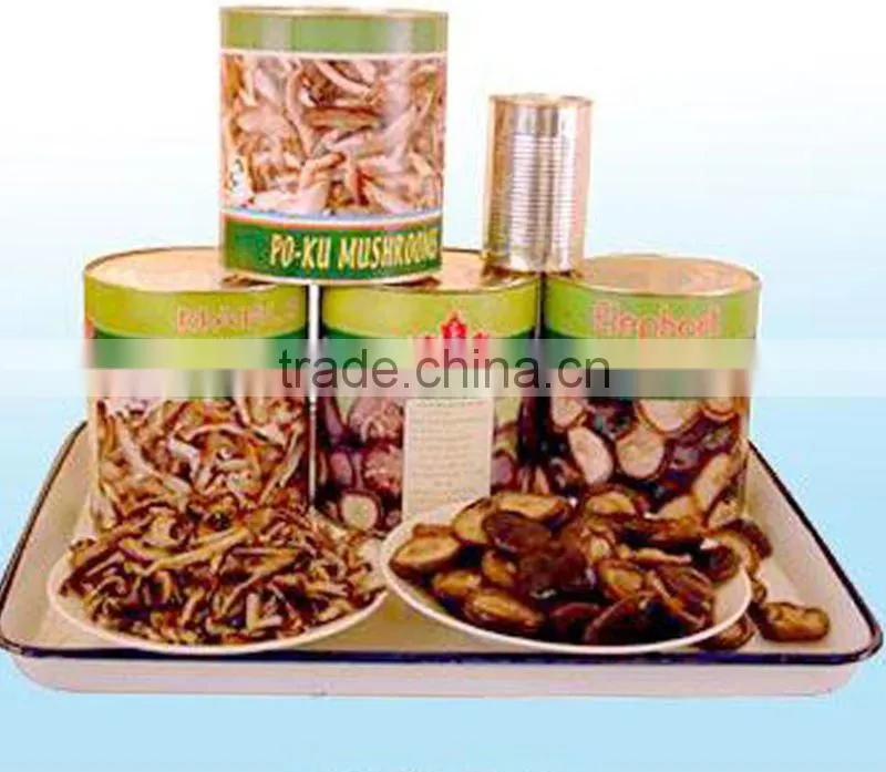 canned shiitake(lentinus deodes)