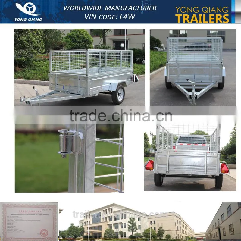 8x5 galvanised caged Trailer