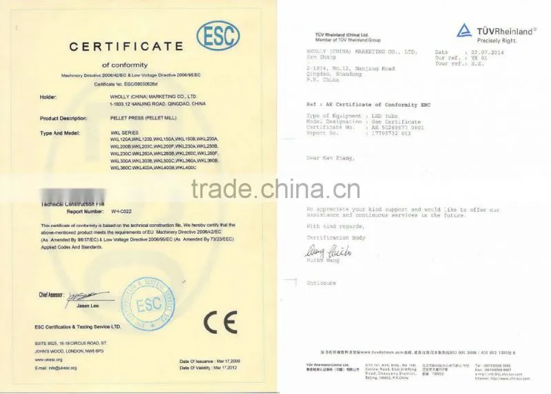 factory price CE certification pellet machine of animal feed