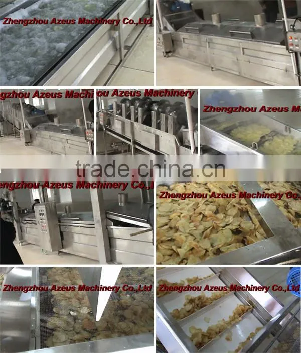 Full automatic frozen french fries maker/potato chips processing machine