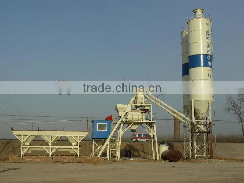 HZS50 Factory Supply 50m3/h Skip Type Concrete Batch Plant