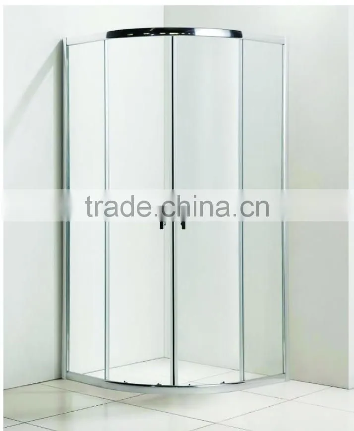 6mm Arc Shape Safety Toughened Glass Shower Room