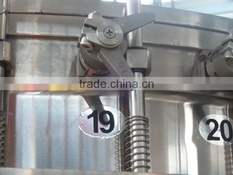 Full automatic soft beverage glass bottling filling and sealing machines