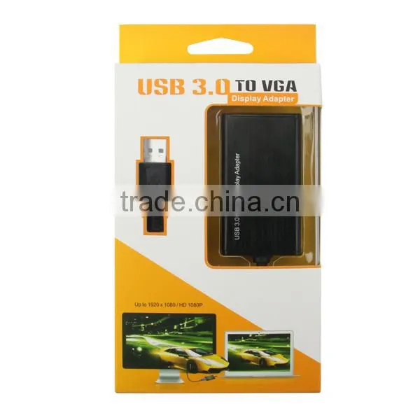 USB 3.0 to VGA Multi Monitor External Video Card Adapter for Windows 7 8- 1920*1080 USB to VGA External Graphics Card