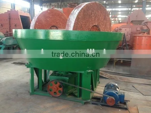 Egypt Gold Ore gold selecting machine, Two Wheels Wet Pan Mill