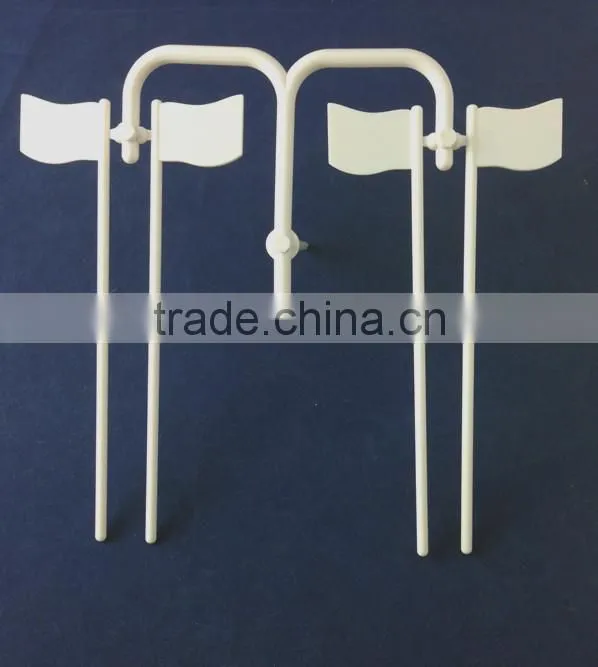 New Design Ivory White Flag Plastic Parts