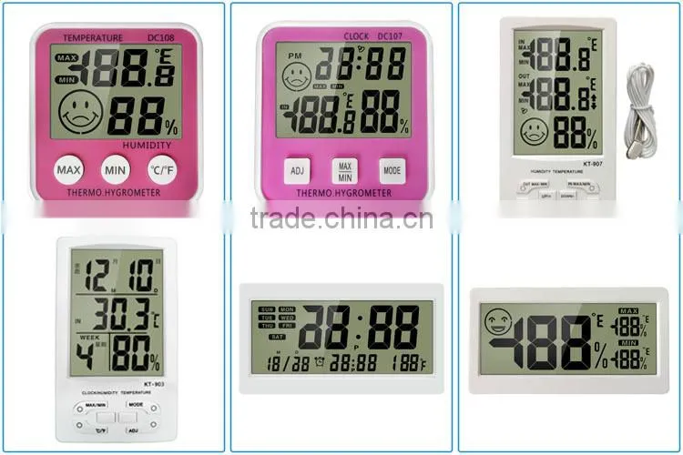digital barometer desk thermometer hygrometer clock