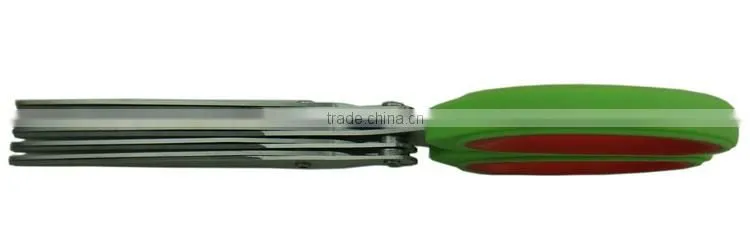 0200027 Practical 5 blades stainless steel pickle scissors
