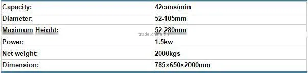 Automatic Vacuum Seamer / tomato can seamer/ spray can