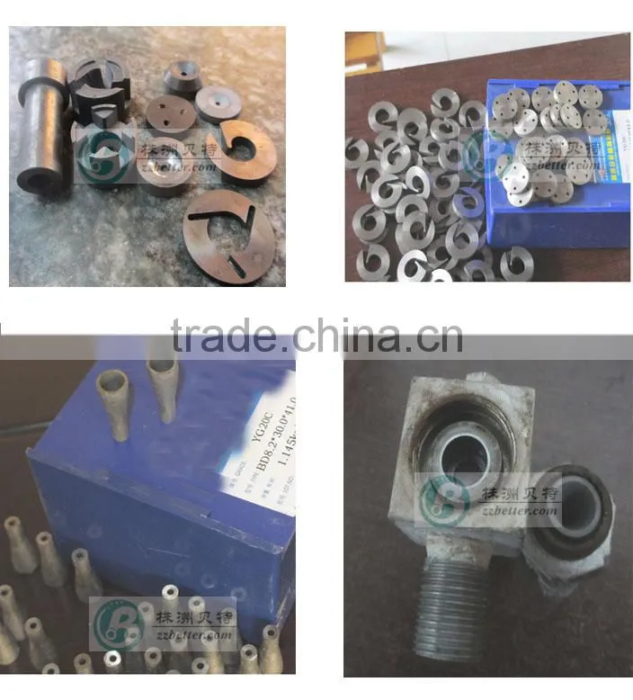 boron carbide nozzles for sand blast