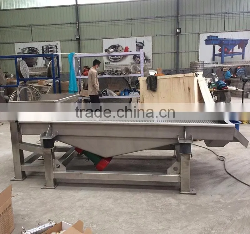 Used for chemicals carbon fertilizer carbon steel linear gravel shaker screen price