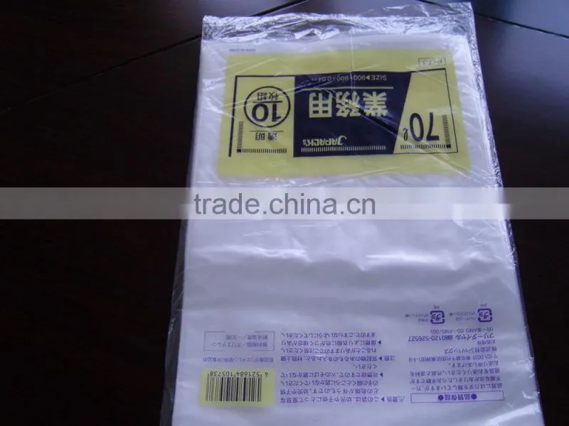 LDPE transparent plastic flat bags