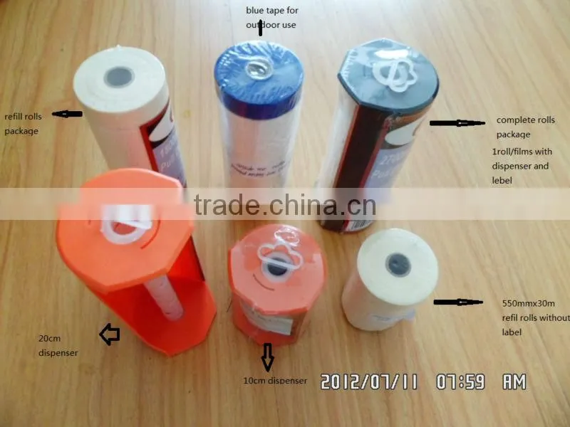 indoor used pre-taped masking films