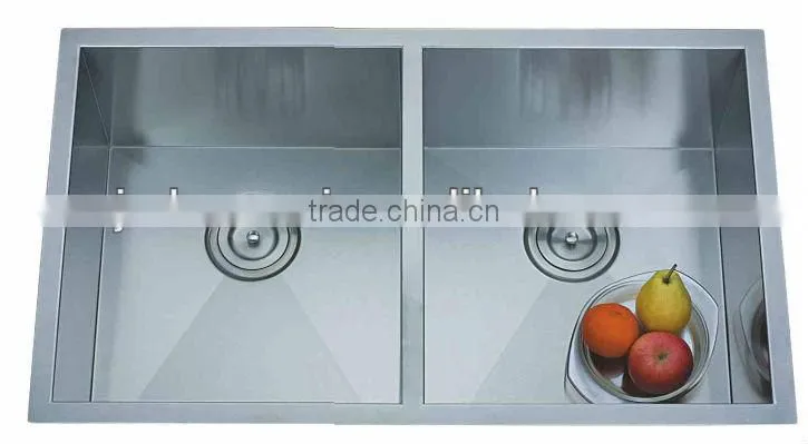 Handmade stainless steel basin for kitchen