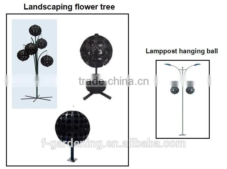 SOL 600mm grow pots durable plastic ball plastic garden decor