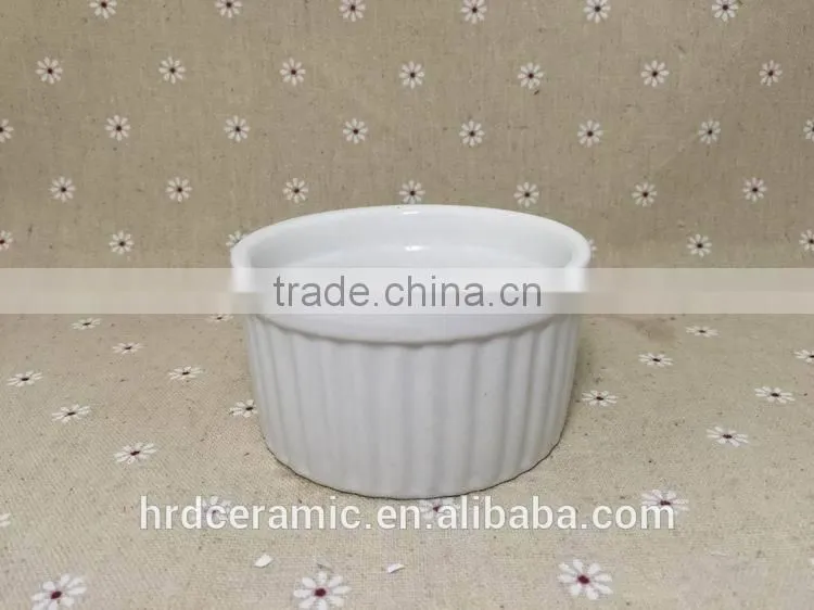 High quality Stocked bakeware sala bowl /flat bottom round bowl