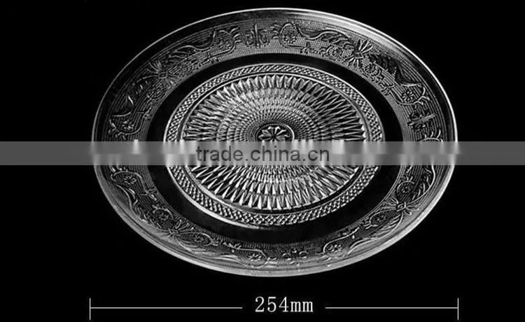 hot selling clean glass plate for fruit glass plate