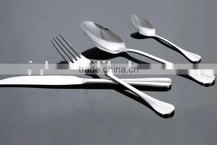 wholesale stainless steel dinnerware set with gold plating