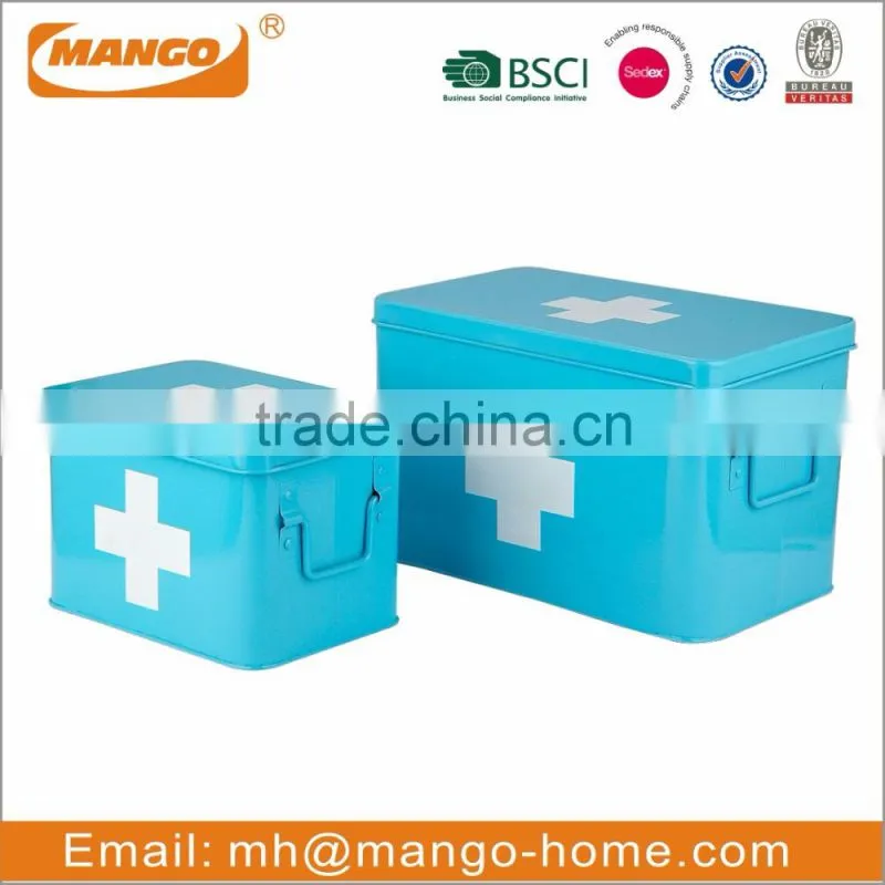 Hot Sale Indoor Colorful Metal First aid medicine box