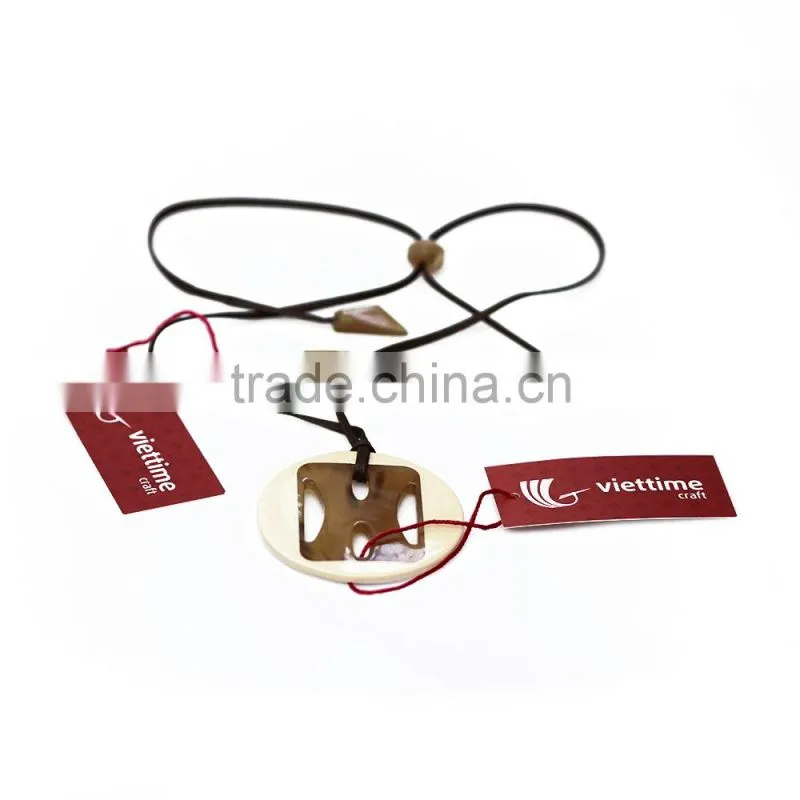 Water buffalo horn necklace, 100% handmade necklace from Vietnam