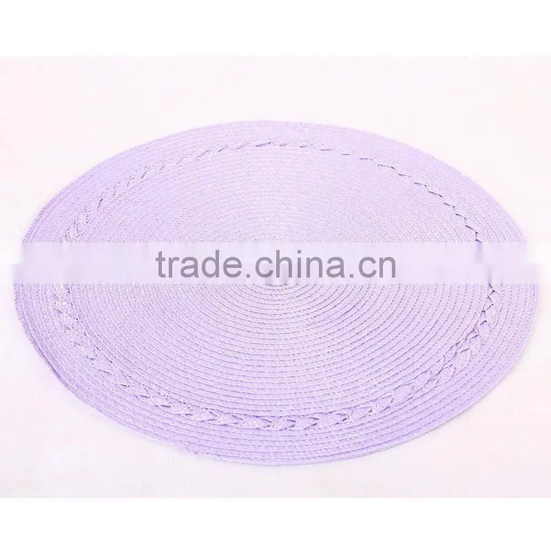 woven round placemat