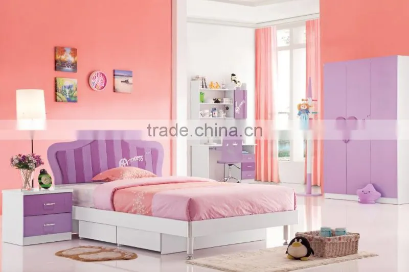 RD16 boys& girls white bedroom set wooden children bunk bed set kid's funny furniture
