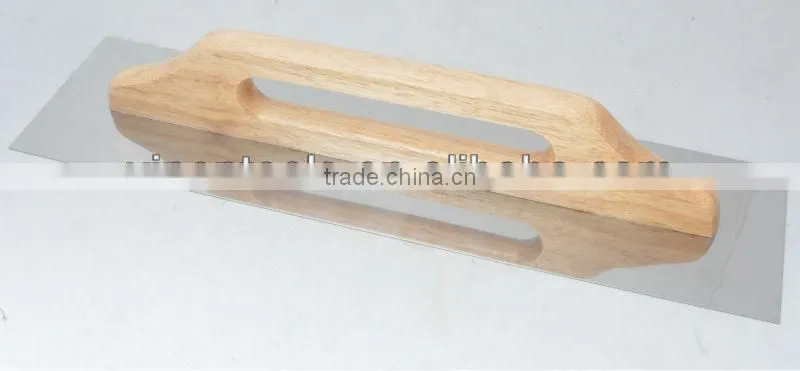 Professional Stainless Steel Notched Trowel with Jumbo wood handle, Plastering trowel, Grout Trowel