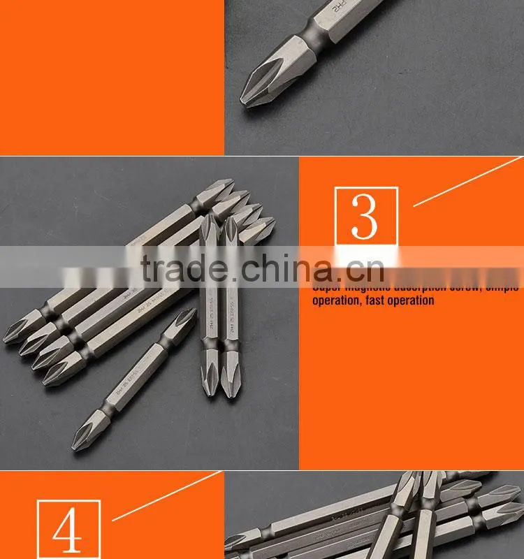 Professional PH2X65mm Hand Tool 10pcs S2 Screwdriver Bit Set