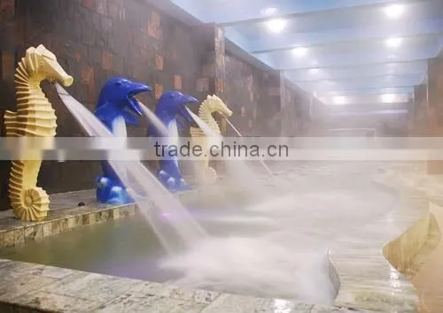 spa equipment of Golden toad water lap for body massage or take shower