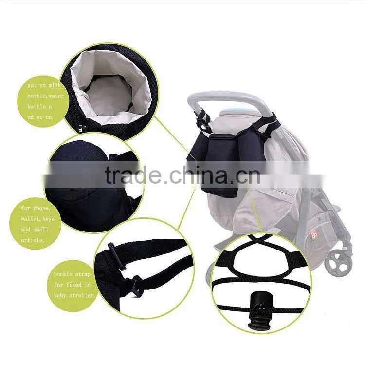 Three pockets troller baby milk cooler bag