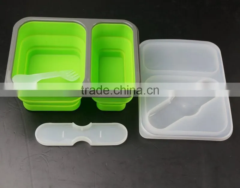 16129 Collapsible Silicone Kids Food Storage box