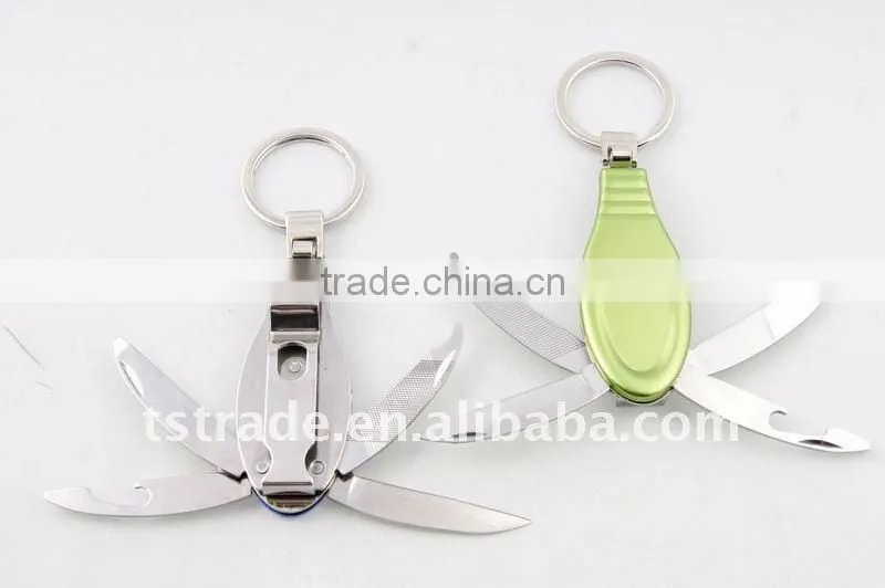 2014 Mini Multi Cute design LED metal utility keychain gift knife K804