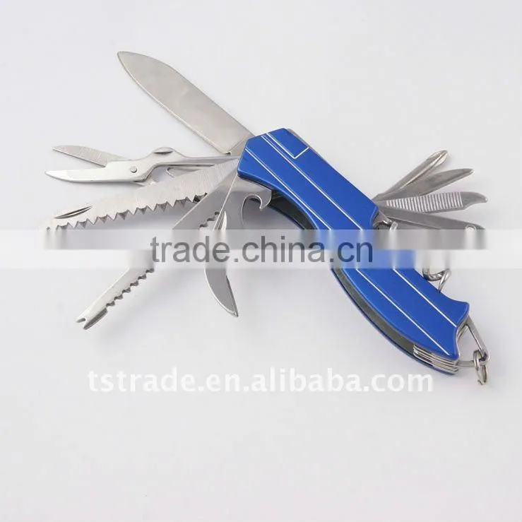 2014New design multi knife pocket knife multi function LED knife KJK5011AL