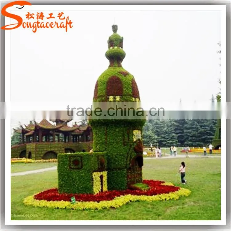 Songtao new design topiary sculpture artificial fake garden topiary for garden decor