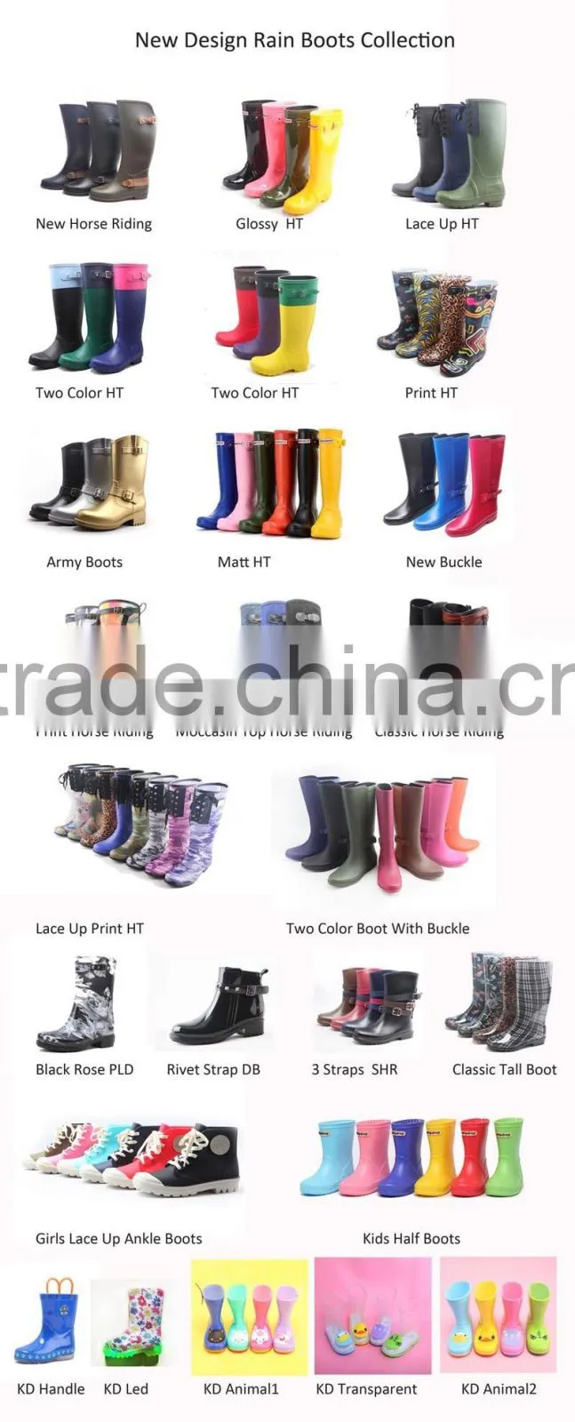 rain boots manufacturer rainboots for women high quality rubber rain boots