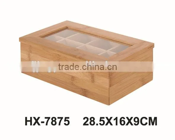 bamboo storage box of tea