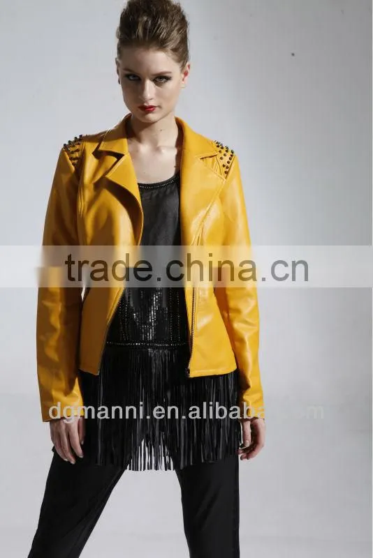 lady leather jacket women jacket 2013 leather jacket in sialkot