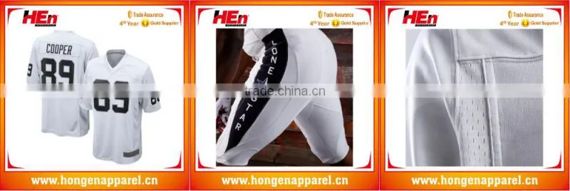 Hongen apparel Fully sublimated easeful latest american football jersey