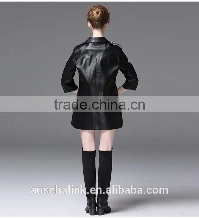 new arrival fashion women waterproof pu sexy leather jackets customized