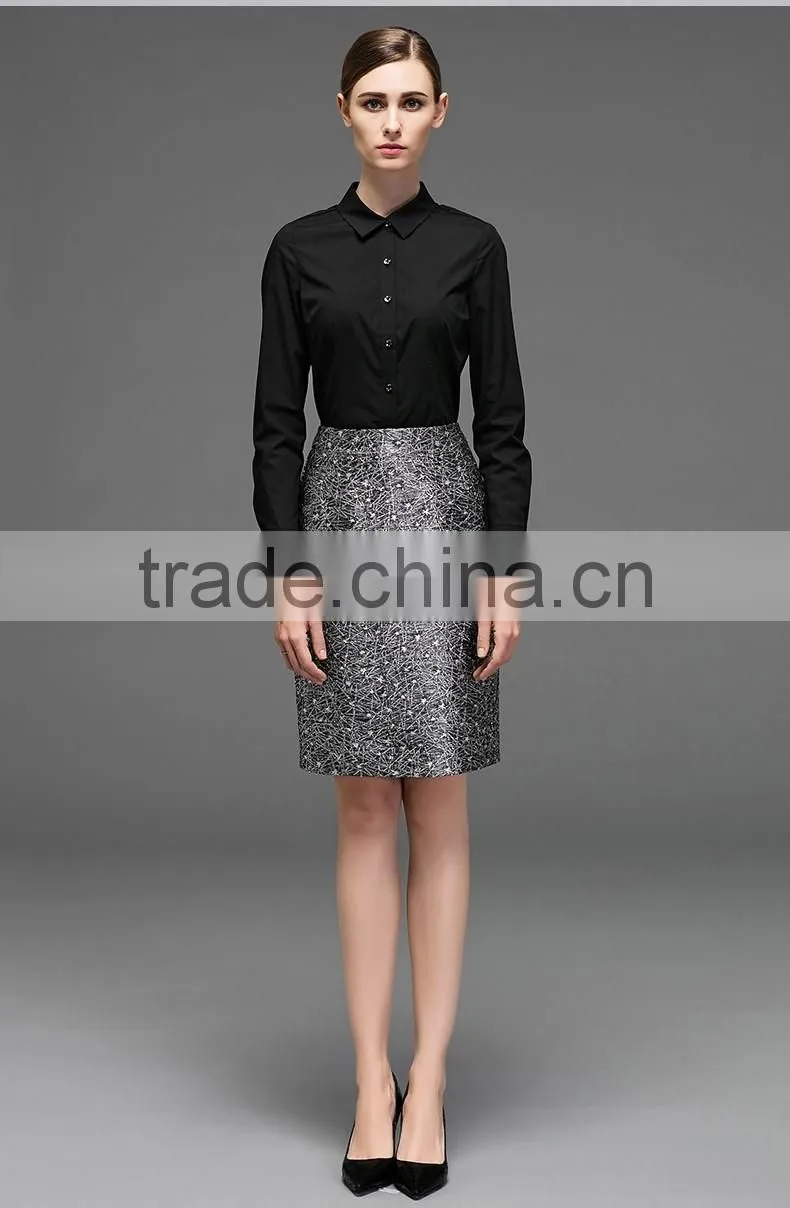 Intellectual Modern Ladies Long Sleeve non-iron White Formal Shirt