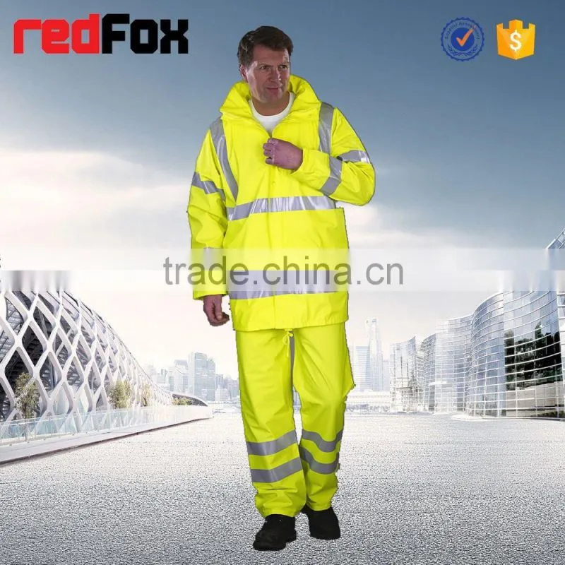 cheap fashion reflective rain poncho with logo