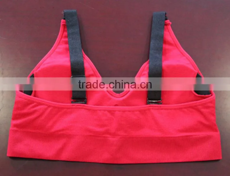 fashion yoga sports seamless tube bra