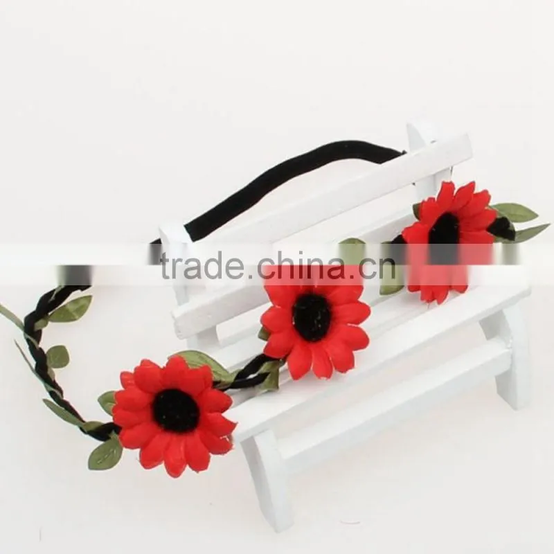 Wedding Flower Elastic Headband ,Bridal Hair wreath Hair accessory