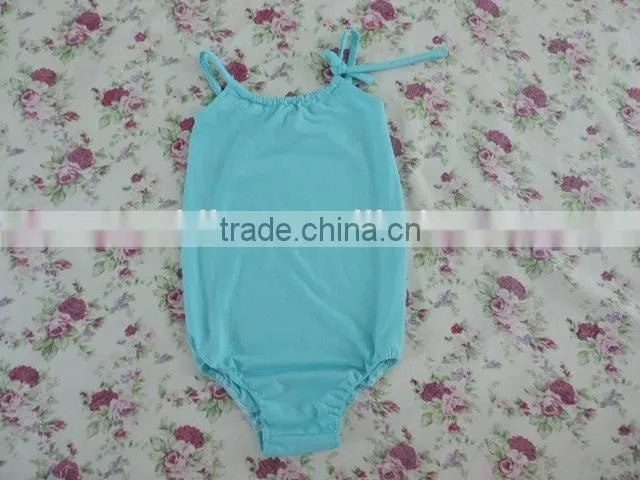 2016 Summer hot lovely toddlers swing top cotton backless one-piece Strappy Halter swimwear comfortable wholesale swimwear
