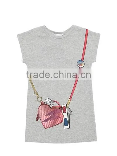 2017 new style cutsom summer children baby girls cotton poplin dress shirt with embroidery