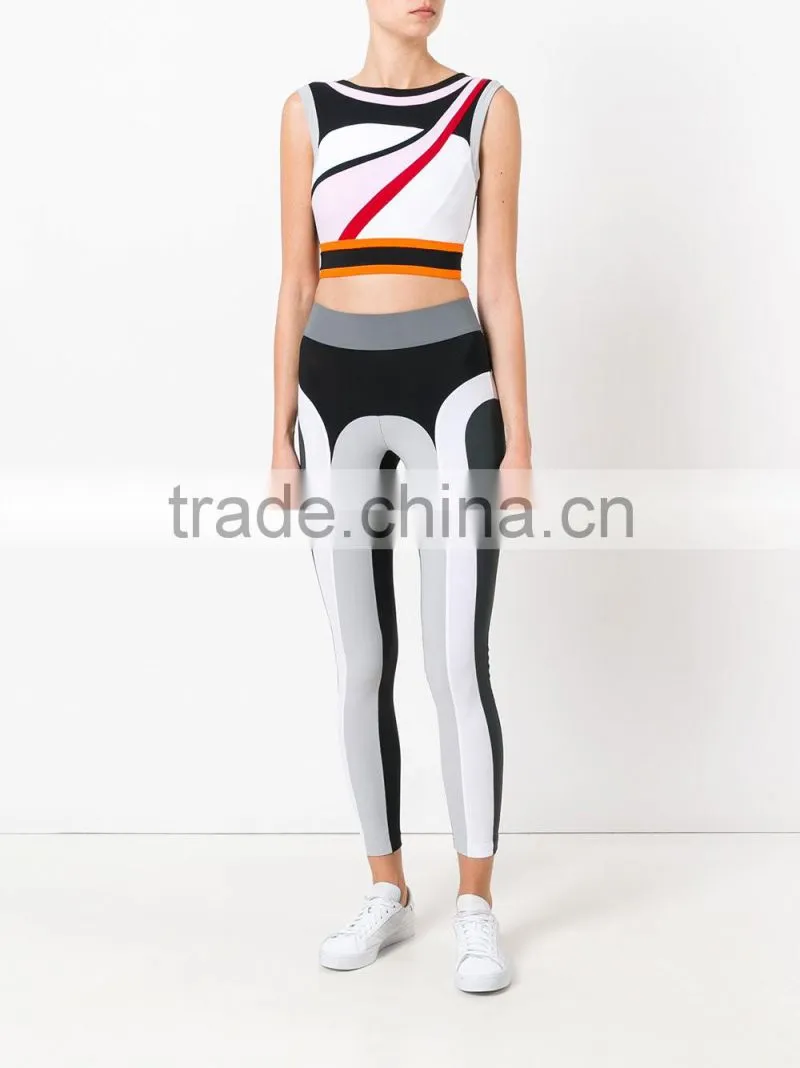 2017 new style custom made sexy Seamless Stretch Yoga sport bra ladies fashion cropped top