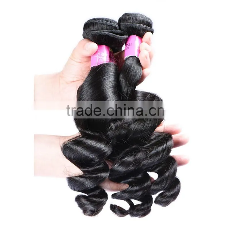Buy Human Hair Online Indian Loose Wave Hair Pieces 100% Virgin Unprocessed Raw Indian Temple Hair