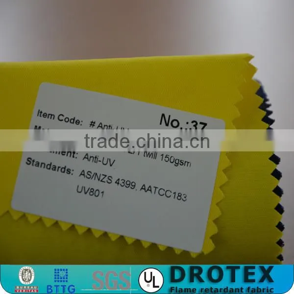 AS/NZS 4399 cotton anti-UV fabric for military