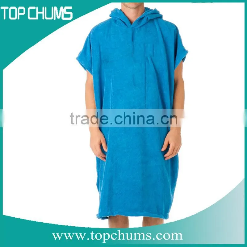 Front pocket 100% cotton surfboard boogie, terry hooded chang towel with hand holder