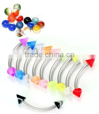 Body piercing jewelry belly ring